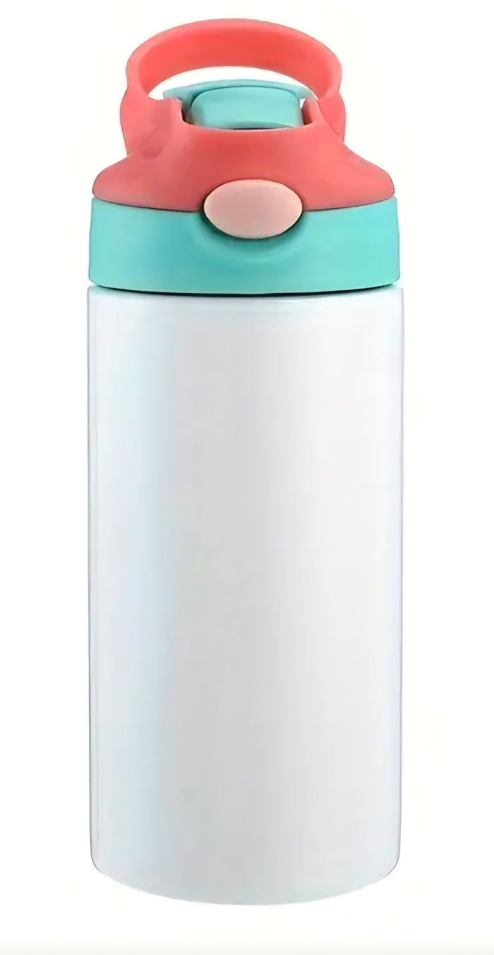 12oz Kids Stainless Steal Insulated Flip Bottle - Sublimation Product - Craftique Fusion Ltd