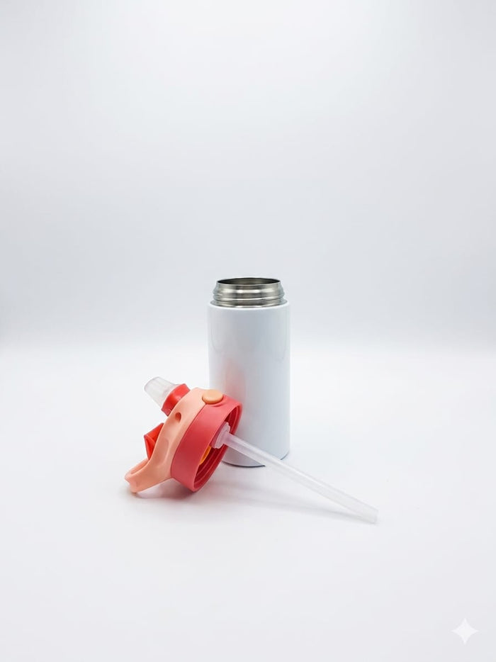 12oz Kids Stainless Steal Insulated Flip Bottle - Sublimation Product - Craftique Fusion Ltd