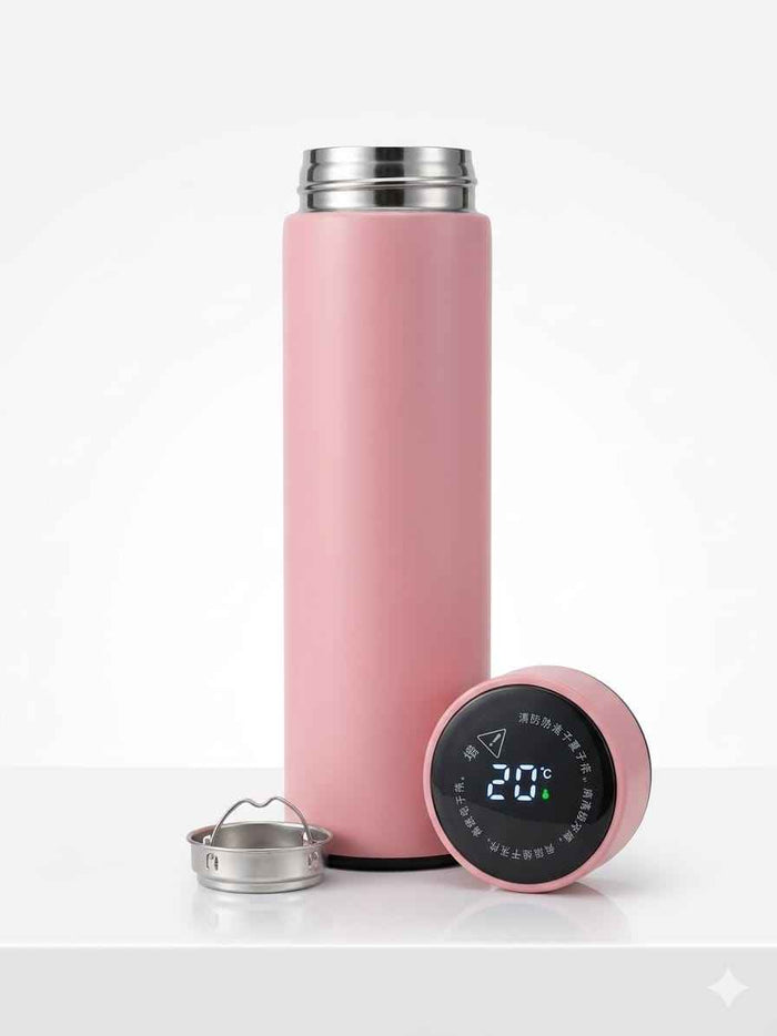 16oz Stainless Steel Tumbler Flask with Temperature Gauge- UV-DTF Product