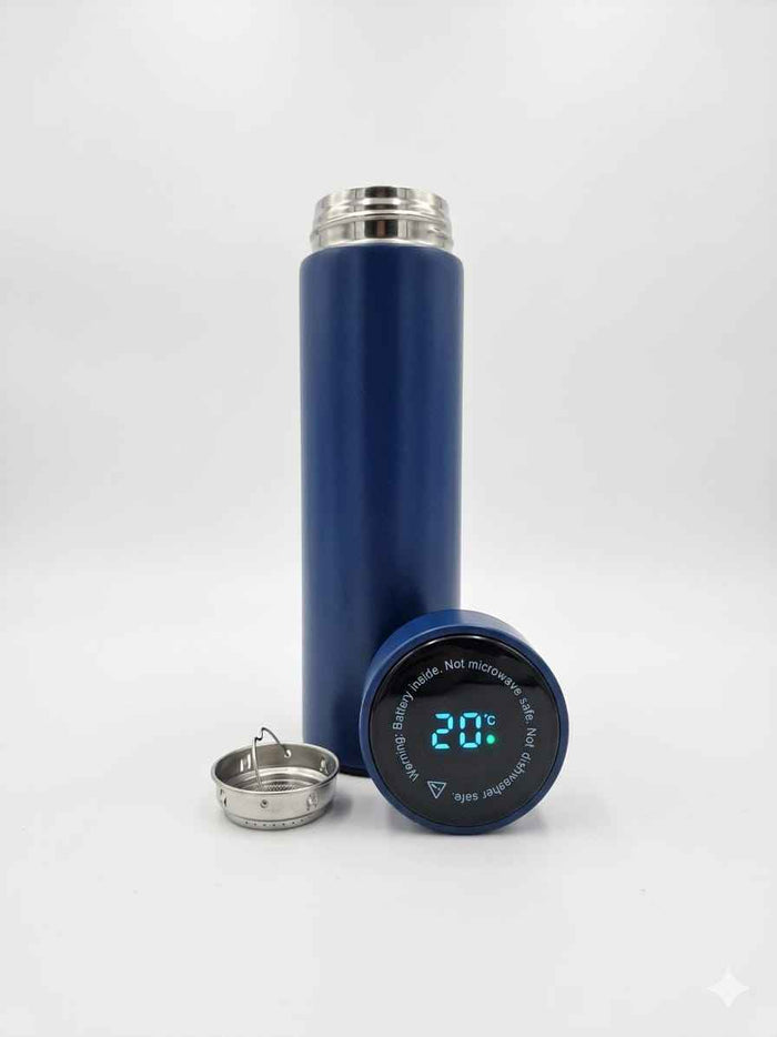 16oz Stainless Steel Tumbler Flask with Temperature Gauge- UV-DTF Product