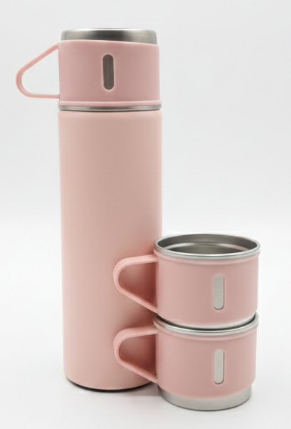 Elephant and Baby - 3 Piece Insulated Flask set - UV-DTF Wrapped