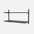2 Steel Shelf Kit Matte Black 500x800x320mm