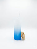 24oz Ombre Frosted Glass Tumblers - Craftique Fusion Ltd