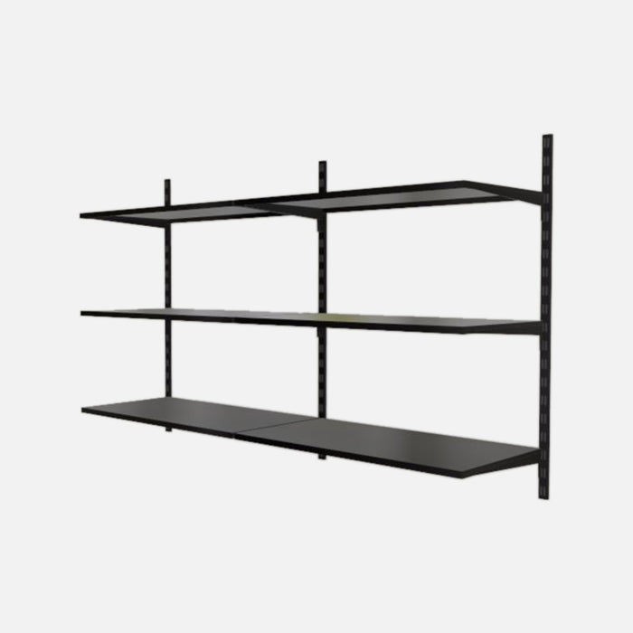 6 Steel Shelf Kit Matte Black 1000x1600x250mm