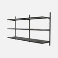 6 Steel Shelf Kit Matte Black 1000x1600x250mm