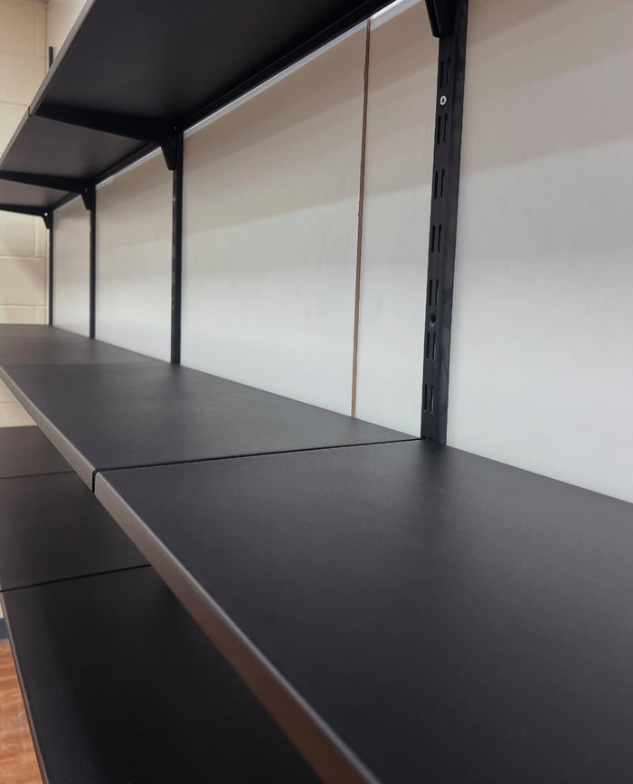 6 Steel Shelf Kit Matte Black 1000x1600x250mm