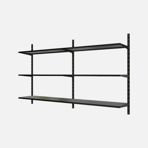 6 Steel Shelf Kit Matte Black 1000x1600x320mm
