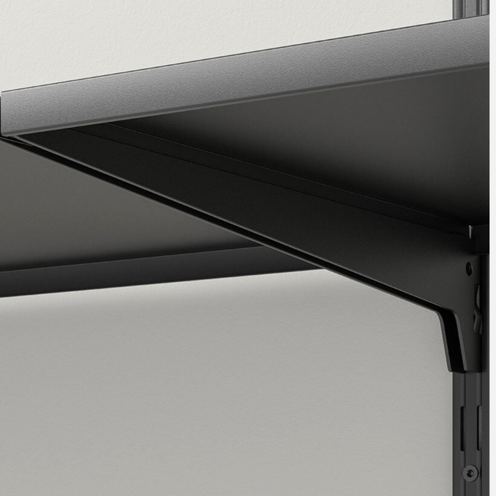 6 Steel Shelf Kit Matte Black 1000x1600x320mm