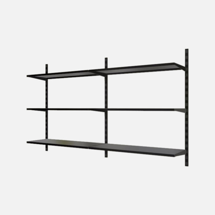 6 Steel Shelf Kit Matte Black 1000x1600x420