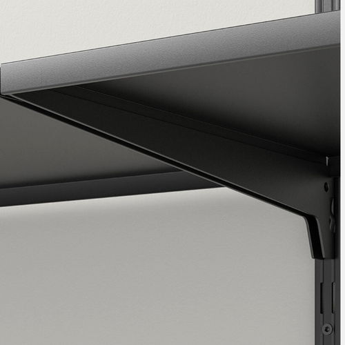 6 Steel Shelf Kit Matte Black 1000x1600x420
