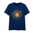 Abstract Flower Design 100% Cotton Adult T-shirt