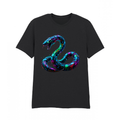 Abstract Snake Design 100% Cotton Adult T-shirt