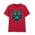 Abstract Tiger Design 100% cotton Adult T-Shirt