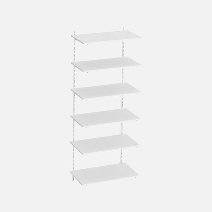 Adjustable 6 Shelf Kit White 2000x600x250mm