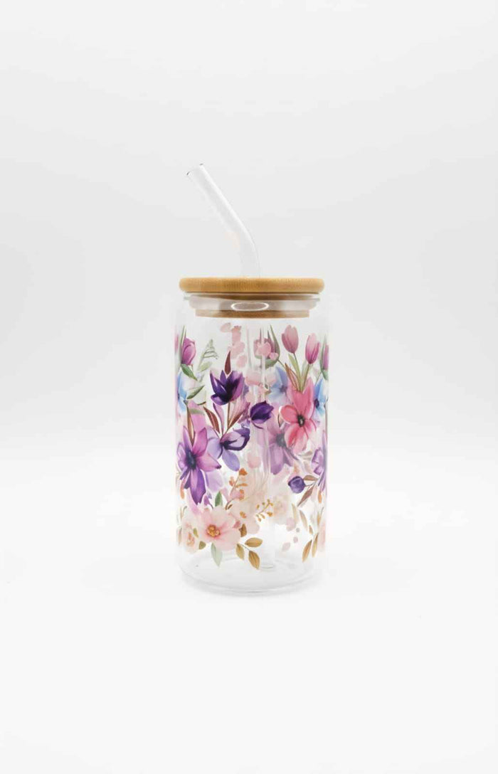 Always My Sister Forever My Friend - 16oz Glass Tumbler - UV DTF Wrapped
