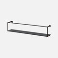 Aquarium Shelf Kit Matte Black 600x80mm