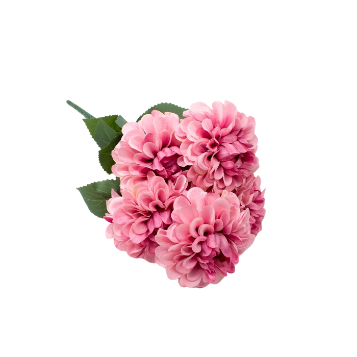 ARTIFICIAL DALIA BOUQUET PINK 40CM Deventor