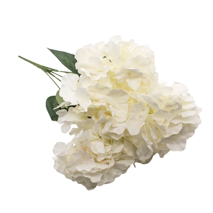 ARTIFICIAL ORTANSIA BUSH 6HEADS WHITE Deventor