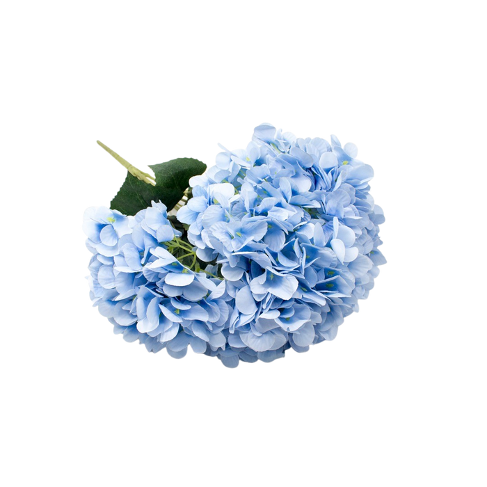 ARTIFICIAL ORTANSIA BUSH L/BLUE 45CM Deventor