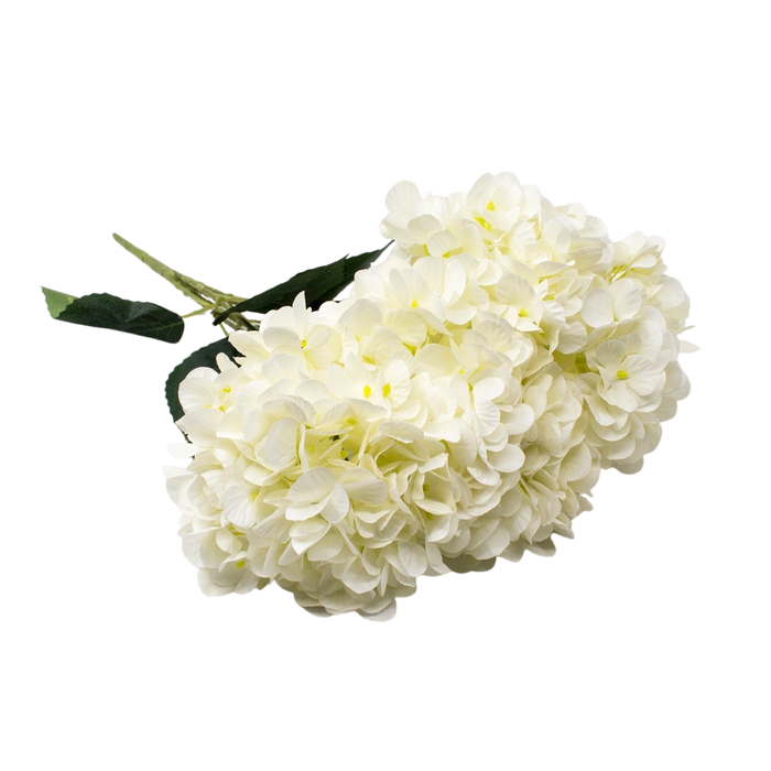 ARTIFICIAL ORTANSIA BUSH WHITE 45CM Deventor