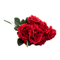 ARTIFICIAL ROSE BUSH RED Deventor