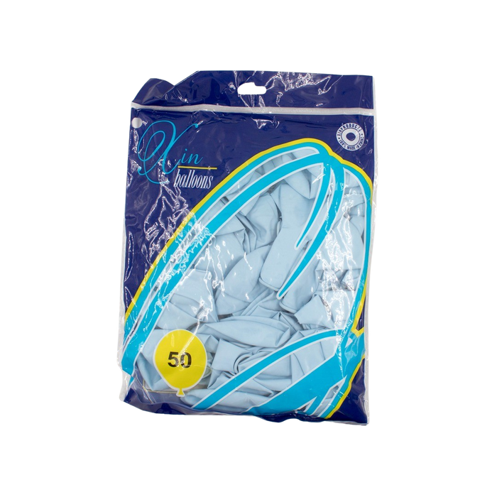 BABY BLUE LATEX BALLOON 30CM - 50PCS Deventor