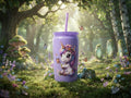 Baby Unicorn Purple 16oz Plastic Tumbler