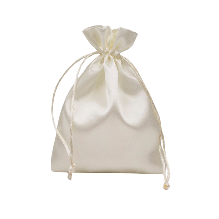 BAG FABRIC IVORY 13.5X17.5CM - 20PCS Deventor
