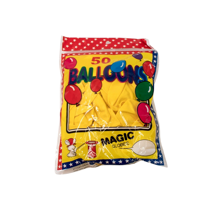 BALLON LATEX 12'' 50PCS YELLOW Deventor