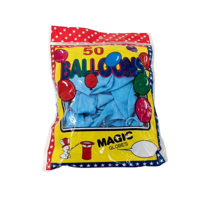 BALLOON LATEX 12'' 50PCS L/BLUE Deventor