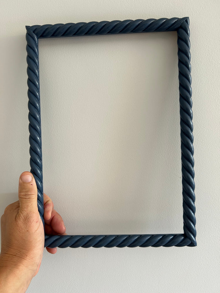 Beautiful hand painted 18mm rope twist  picture frame in F&B colours bespoke made to order any size avail