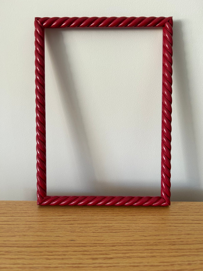 Beautiful hand painted 18mm rope twist  picture frame in F&B colours bespoke made to order any size avail