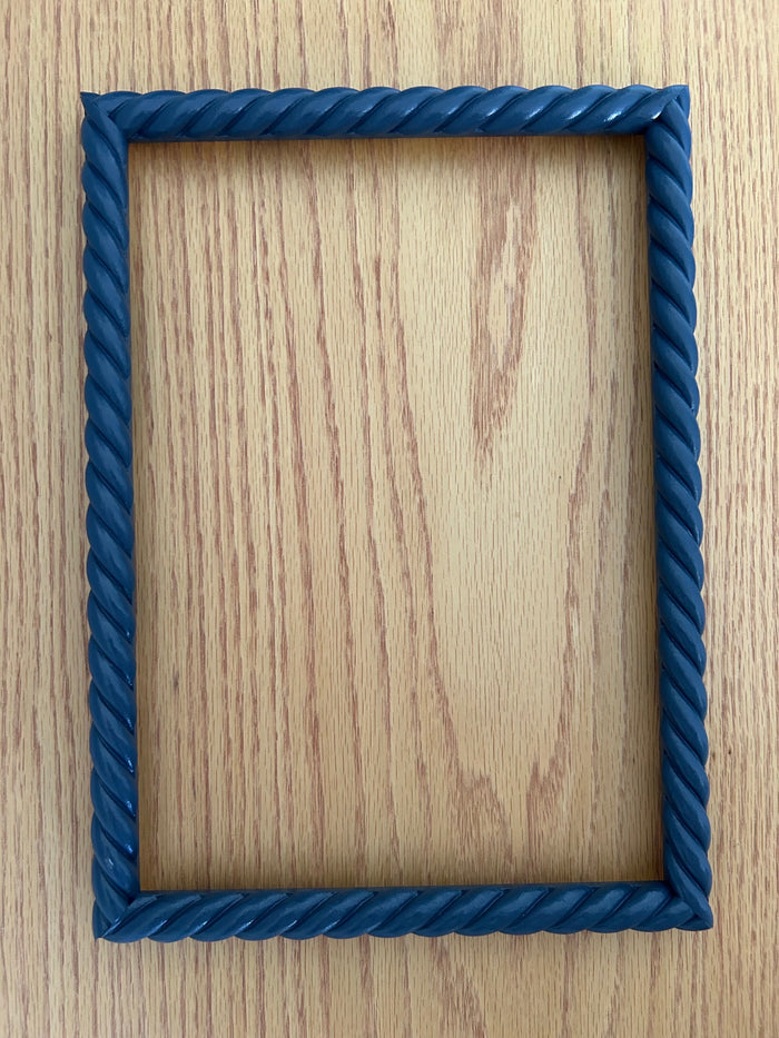 Beautiful hand painted 18mm rope twist  picture frame in F&B colours bespoke made to order any size avail