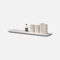 Beveled Edge Floating Shelf Matte White 1000x250x38mm (Double Deal)