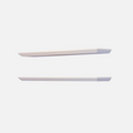 Beveled Edge Floating Shelf Matte White 1200x250x38mm (Double Deal)
