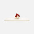 Beveled Edge Floating Shelf Matte White 600x200x32mm