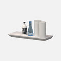 Beveled Edge Floating Shelf Matte White 600x250x38mm