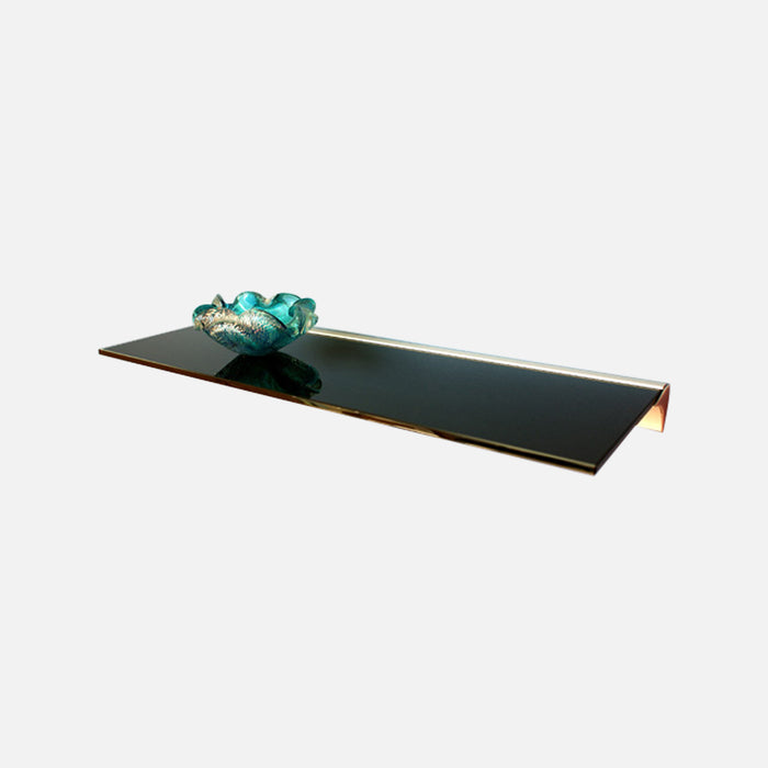 Black Glass Shelf 800x200x8mm