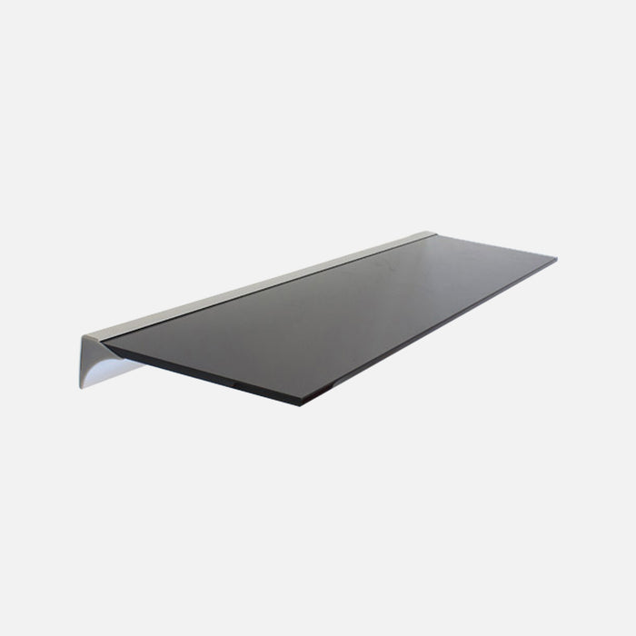 Black Glass Shelf 800x200x8mm