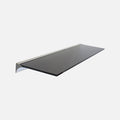 Black Glass Shelf Slot Kit 600x8mm