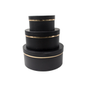 BLACK PAPER BOXES SET OF 3 Deventor