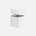 Bloc Cube Clip Brackets Matte White (Pair)