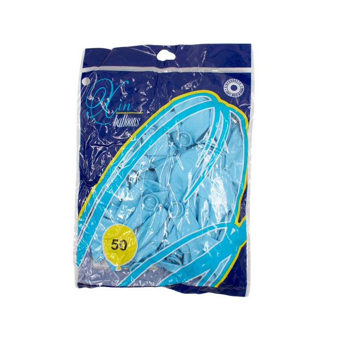 BLUE LATEX BALLOON 30CM - 50PCS Deventor