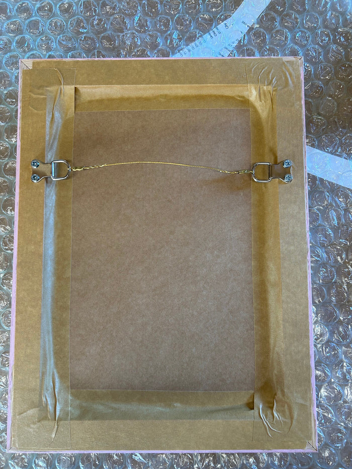 Bobbin bobby chunky 30mm mirror in natural oak base,  two sizes available 26cm x 36cm and 60cm x 40cm