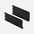 Book End Shelf Brackets Matte Black 250x128mm (Pair)