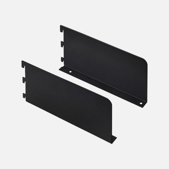 Book End Shelf Brackets Matte Black 250x128mm (Pair)