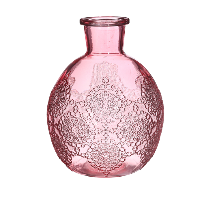 BOTTLE H17X13CM SOFT PINK Deventor