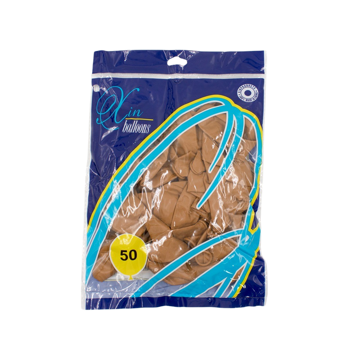 BROWN LATEX BALLOON 30CM - 50PCS Deventor