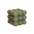 BUBBLE CANDLE 8X8X8CM GREEN Deventor