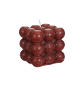BUBBLUE CANDLE 8X8X8CM RED Deventor